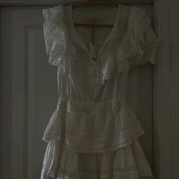 Love Shack Fancy Liv Cotton Ruffled Dress